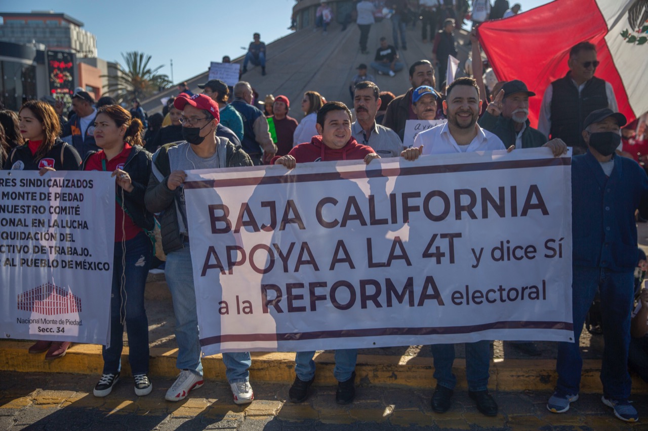 Marcha de AMLO en BC