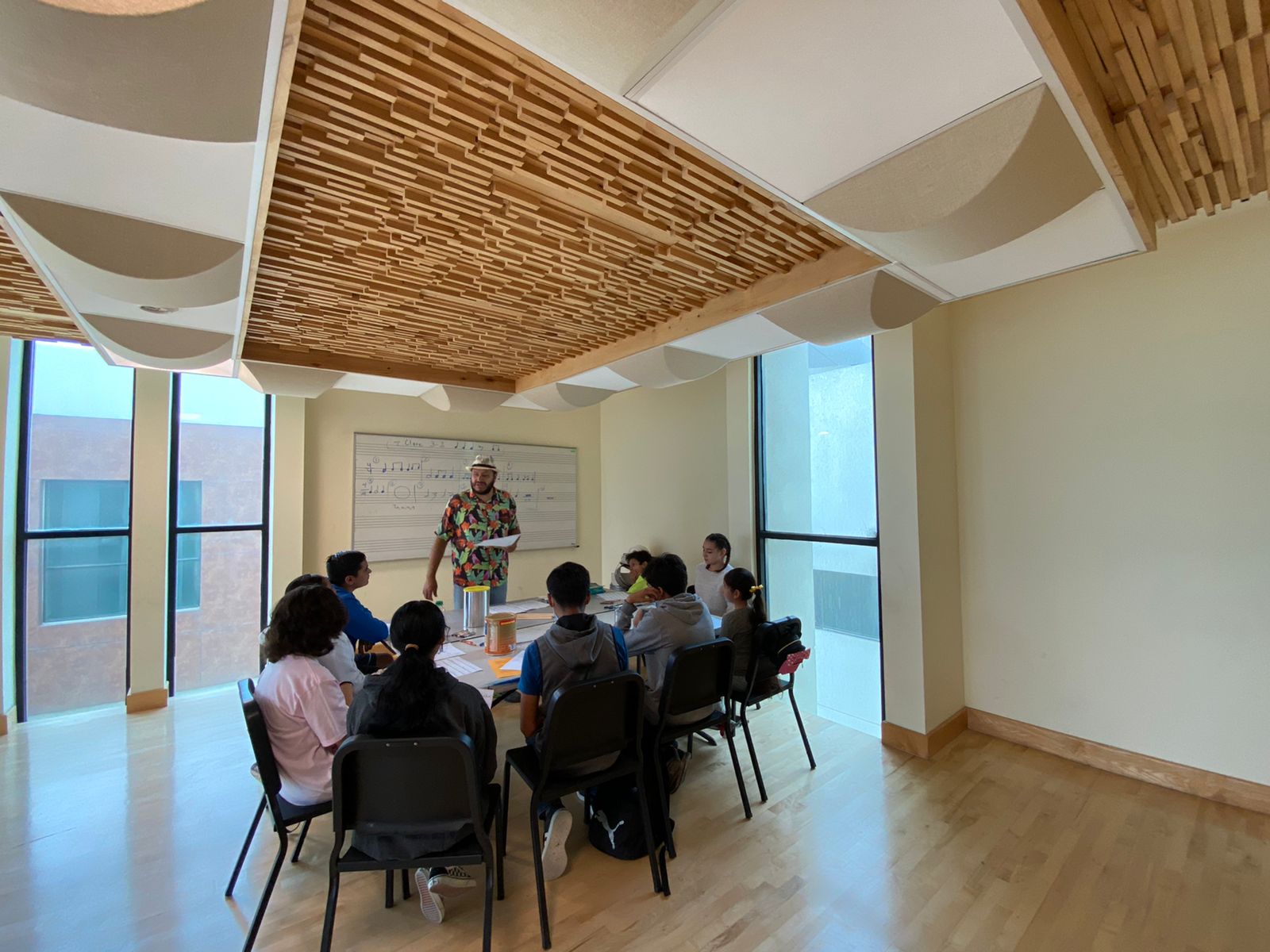 Salón en donde se lleva a cabo el taller