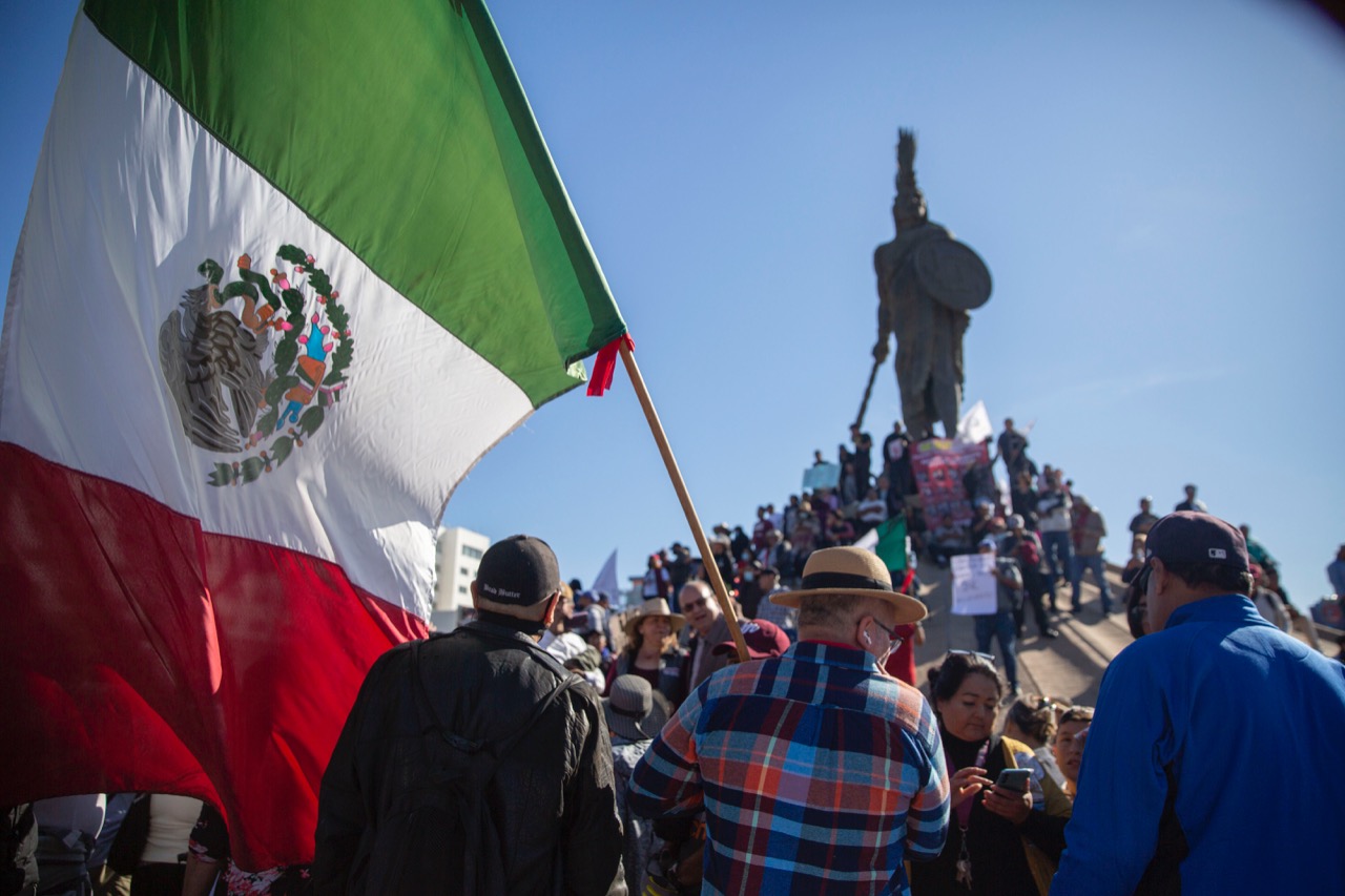 Marcha de AMLO en BC