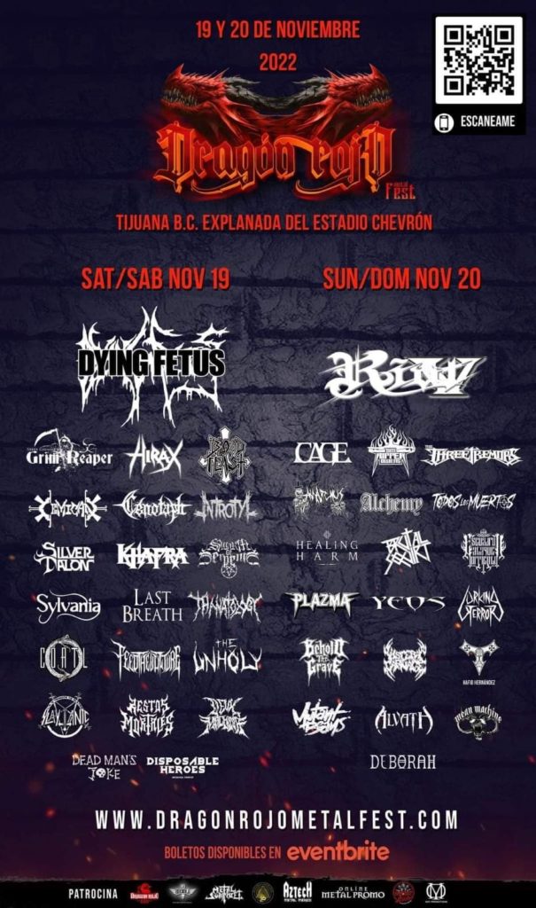 Dragon Rojo Metal Fest 2022