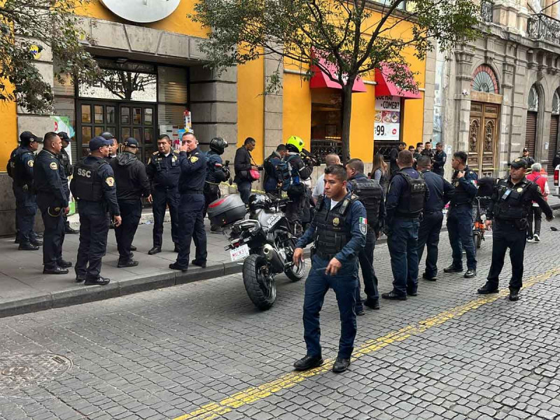 Balacera en Centro Histórico de la CDMX