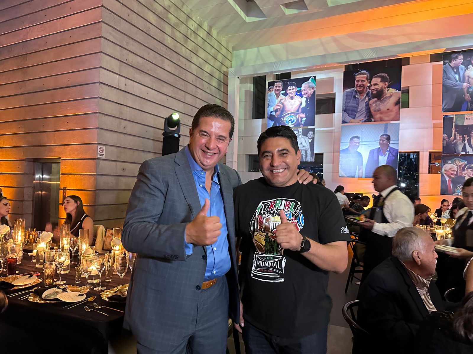 Fernando Beltrán junto a Erik "El Terrible" Morales 